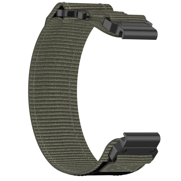 For Garmin Fenix 8 AMOLED 47mm Nylon Hook and Loop Fastener 22mm Quick Release Watch Band
