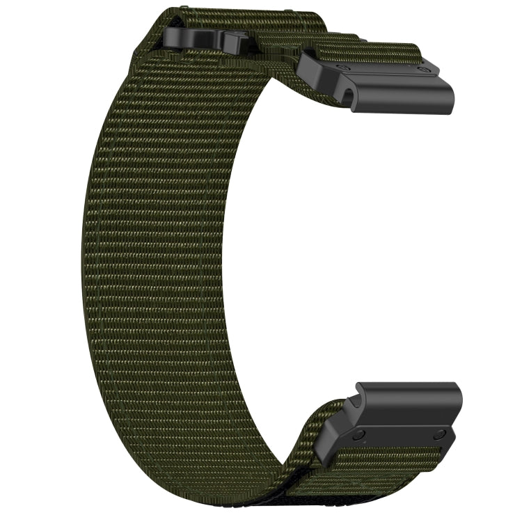 For Garmin Fenix 8 AMOLED 47mm Nylon Hook and Loop Fastener 22mm Quick Release Watch Band