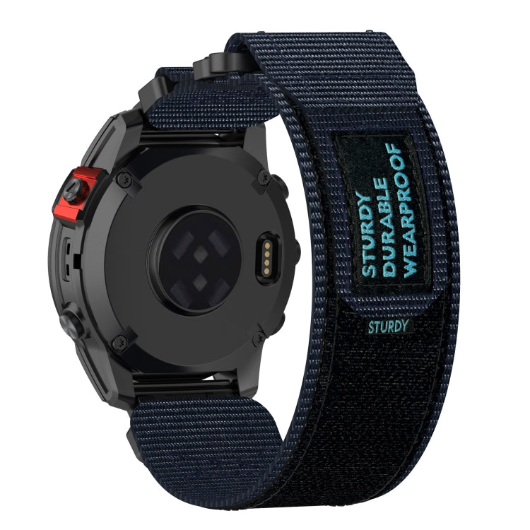 For Garmin Fenix 8 AMOLED 51mm Nylon Hook and Loop Fastener 26mm Quick Release Watch Band