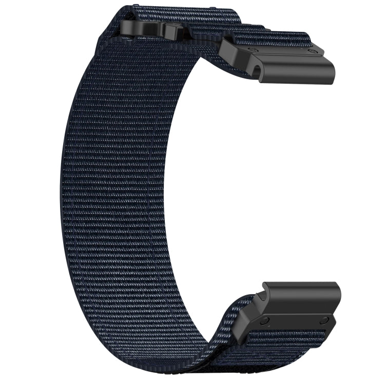 For Garmin Fenix 8 AMOLED 51mm Nylon Hook and Loop Fastener 26mm Quick Release Watch Band
