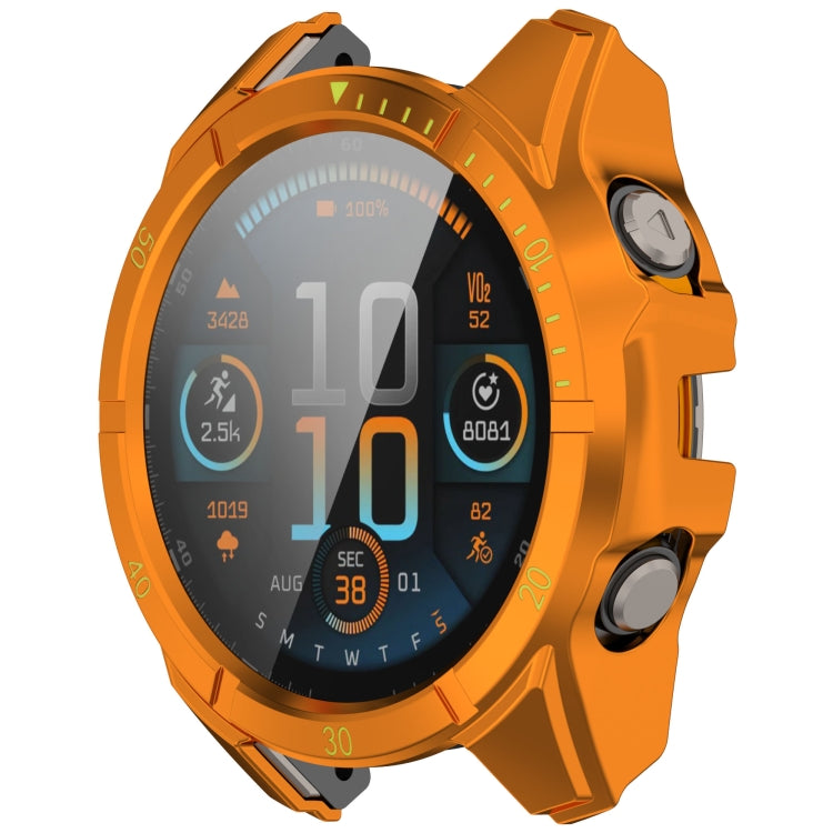 For Garmin Fenix 8 AMOLED 43mm Tempered Glass Film Integrated PC Watch Case