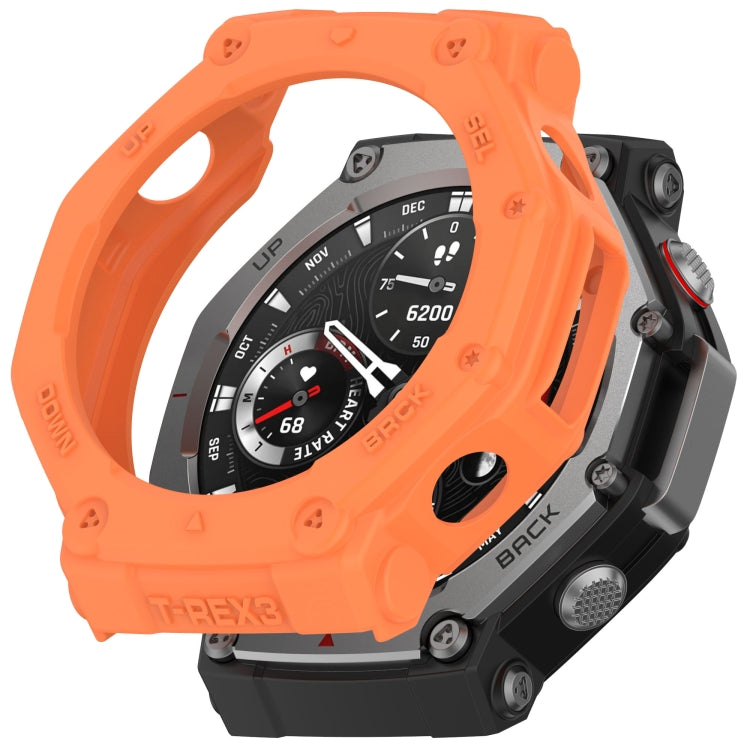 For Amazfit T-Rex3 Armor Hollow TPU Half Coverage Watch Case