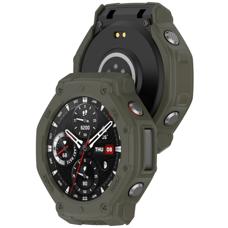 For Amazfit T-Rex3 Armor Hollow TPU Half Coverage Watch Case