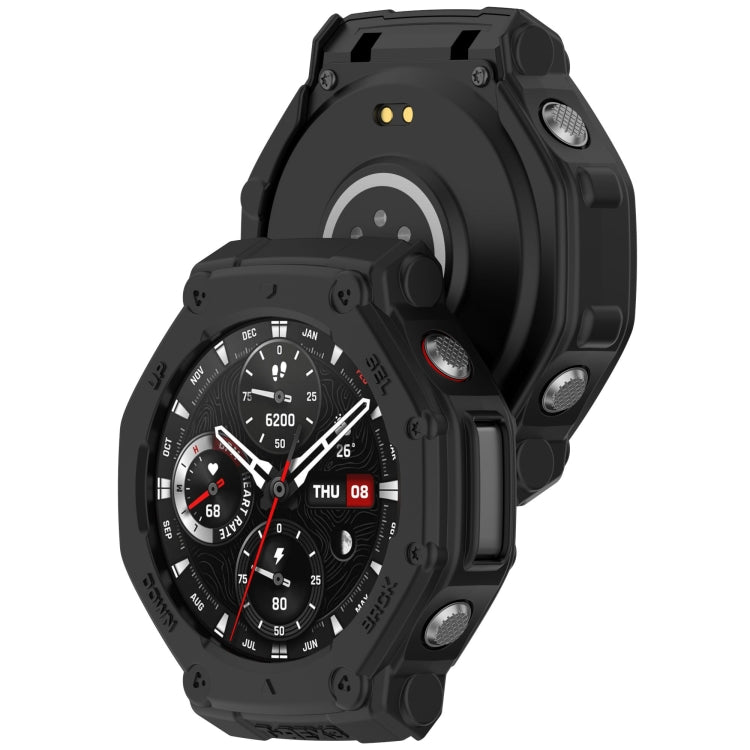 For Amazfit T-Rex3 Armor Hollow TPU Half Coverage Watch Case