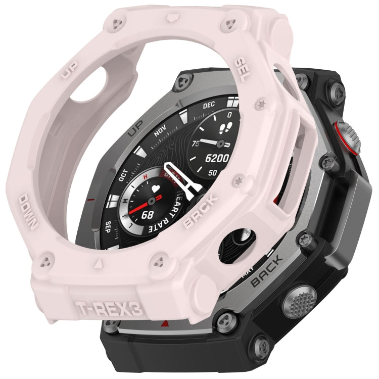 For Amazfit T-Rex3 Armor Hollow TPU Half Coverage Watch Case
