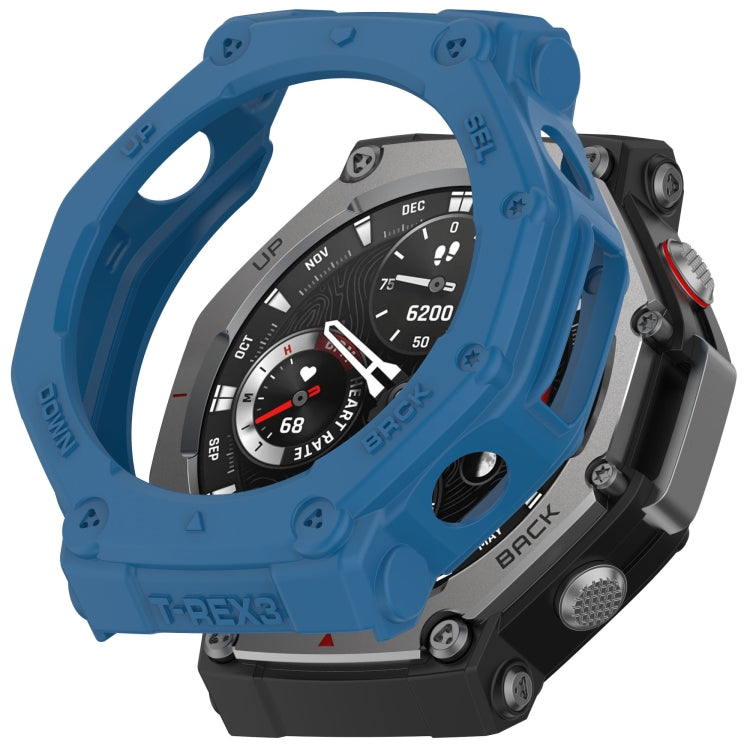 For Amazfit T-Rex3 Armor Hollow TPU Half Coverage Watch Case