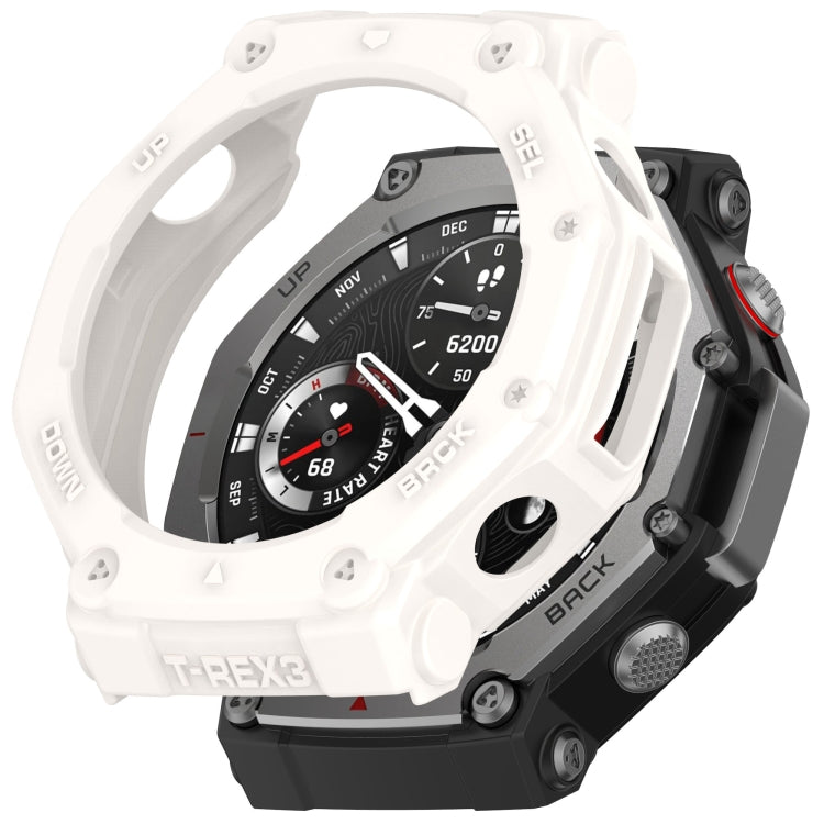 For Amazfit T-Rex3 Armor Hollow TPU Half Coverage Watch Case