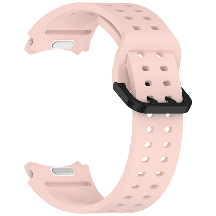 For Samsung Galaxy Watch FE 40mm Diplopore Button Quick Release Silicone Watch Band