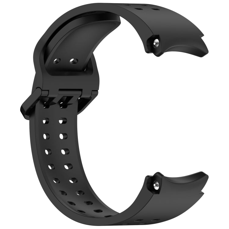 For Samsung Galaxy Watch FE 40mm Diplopore Button Quick Release Silicone Watch Band