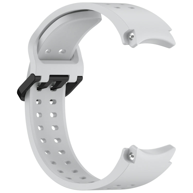 For Samsung Galaxy Watch FE 40mm Diplopore Button Quick Release Silicone Watch Band