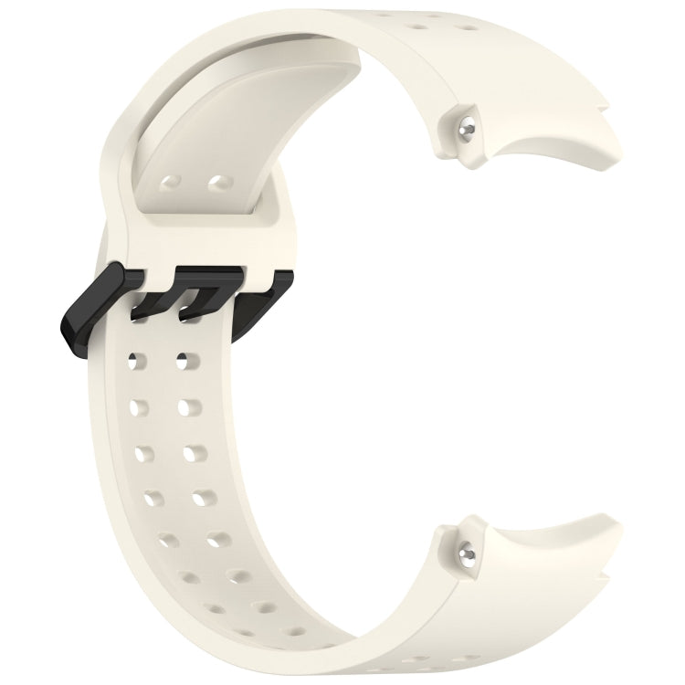 For Samsung Galaxy Watch 7 40 / 44mm Diplopore Button Quick Release Silicone Watch Band
