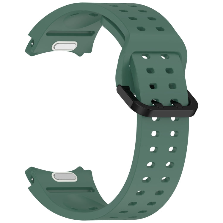 For Samsung Galaxy Watch 5 Pro Diplopore Button Quick Release Silicone Watch Band