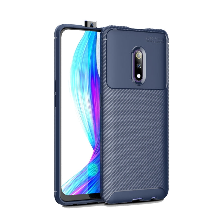 Beetle Series Carbon Fiber Texture Shockproof TPU Case for OPPO realme X