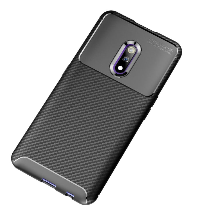 Beetle Series Carbon Fiber Texture Shockproof TPU Case for OPPO realme X