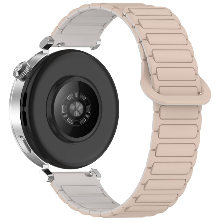 For Samsung Galaxy Watch 7 40 / 44mm Dual Color Magnetic Buckle Silicone Watch Band