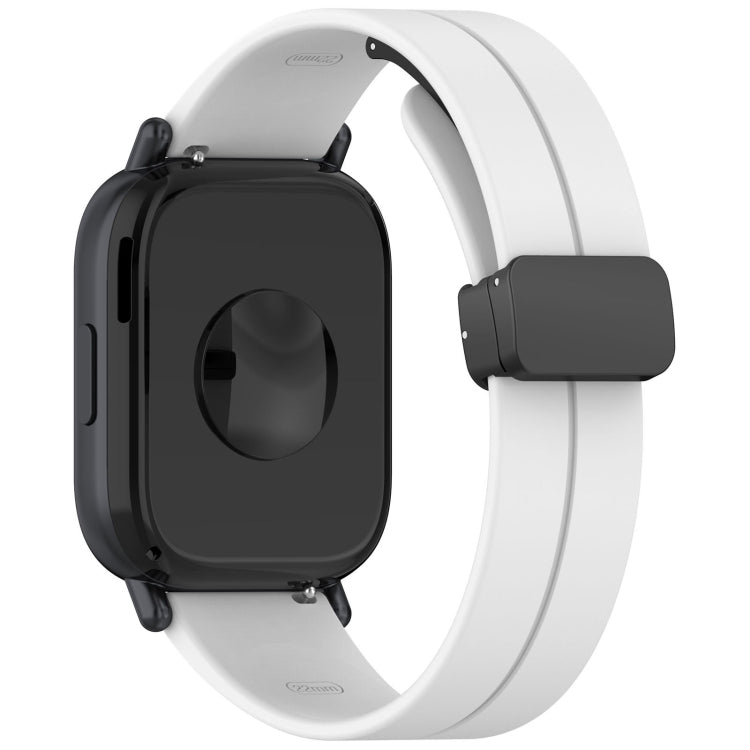 For Redmi Watch 5 Lite Folding Magnetic Buckle Silicone Watch Band