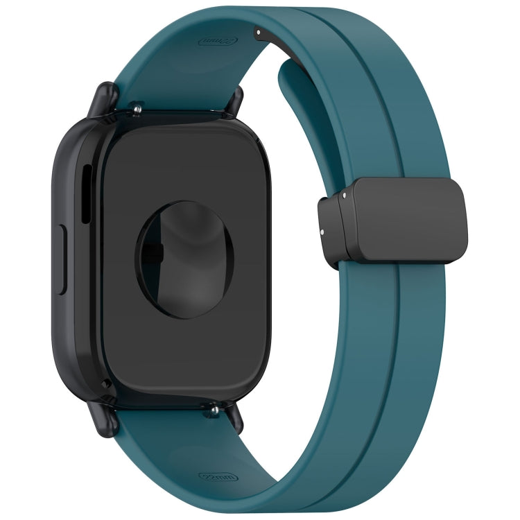 For Redmi Watch 5 Lite Folding Magnetic Buckle Silicone Watch Band