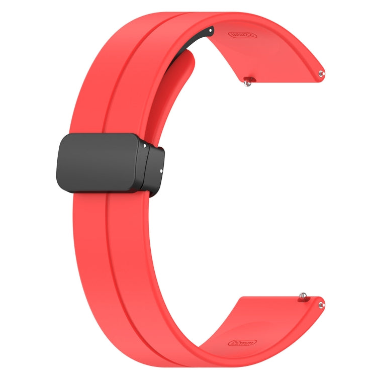 For Redmi Watch 5 Lite Folding Magnetic Buckle Silicone Watch Band