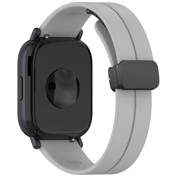 For Redmi Watch 5 Lite Folding Magnetic Buckle Silicone Watch Band