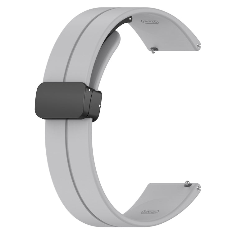 For Redmi Watch 5 Lite Folding Magnetic Buckle Silicone Watch Band