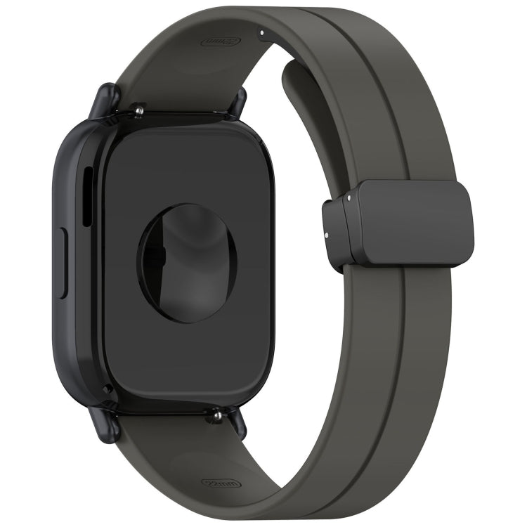 For Redmi Watch 5 Lite Folding Magnetic Buckle Silicone Watch Band
