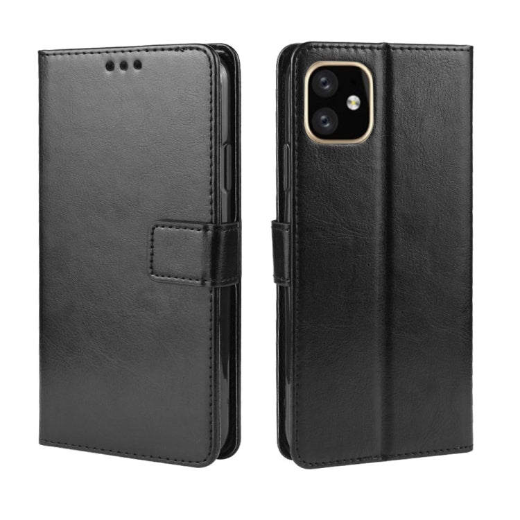 Retro Crazy Horse Texture Horizontal Flip Leather Case for iPhone 11 6.1 inch, with Holder & Card Slots & Photo Frame