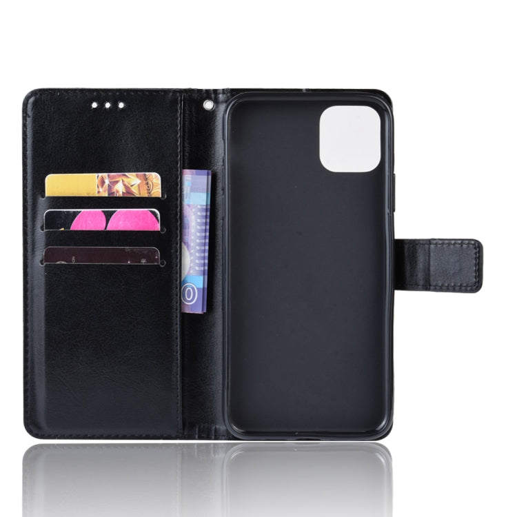 Retro Crazy Horse Texture Horizontal Flip Leather Case for iPhone 11 6.1 inch, with Holder & Card Slots & Photo Frame