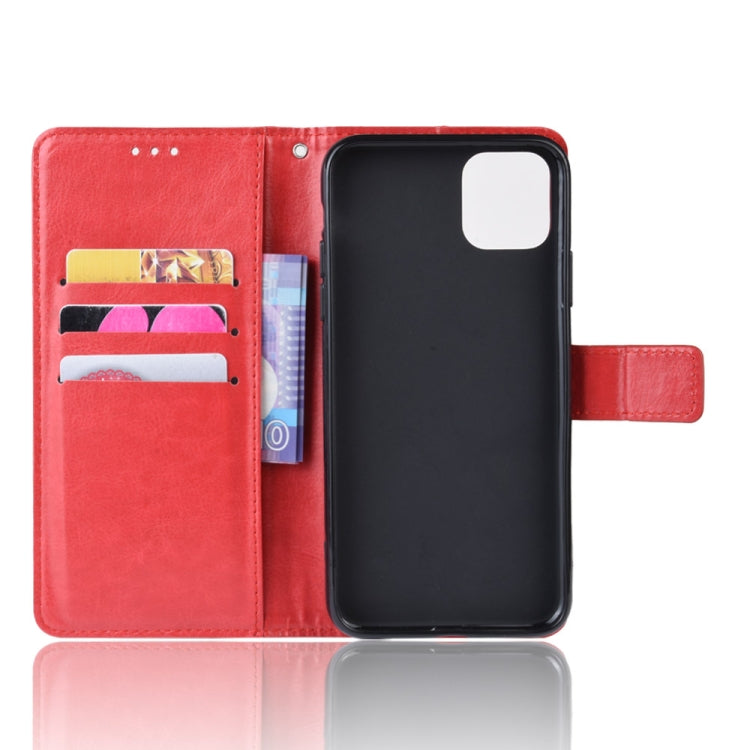 Retro Crazy Horse Texture Horizontal Flip Leather Case for iPhone 11 6.1 inch, with Holder & Card Slots & Photo Frame