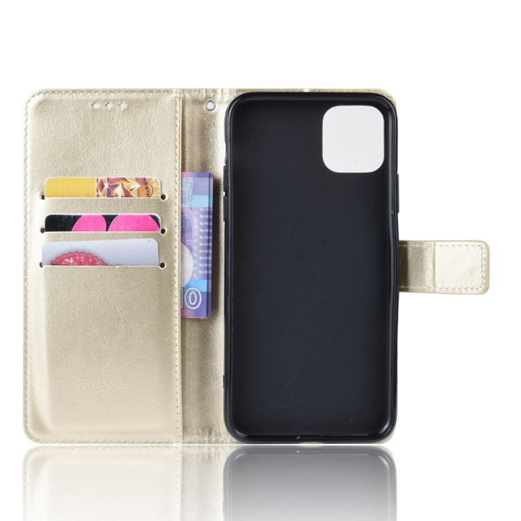 Retro Crazy Horse Texture Horizontal Flip Leather Case for iPhone 11 6.1 inch, with Holder & Card Slots & Photo Frame