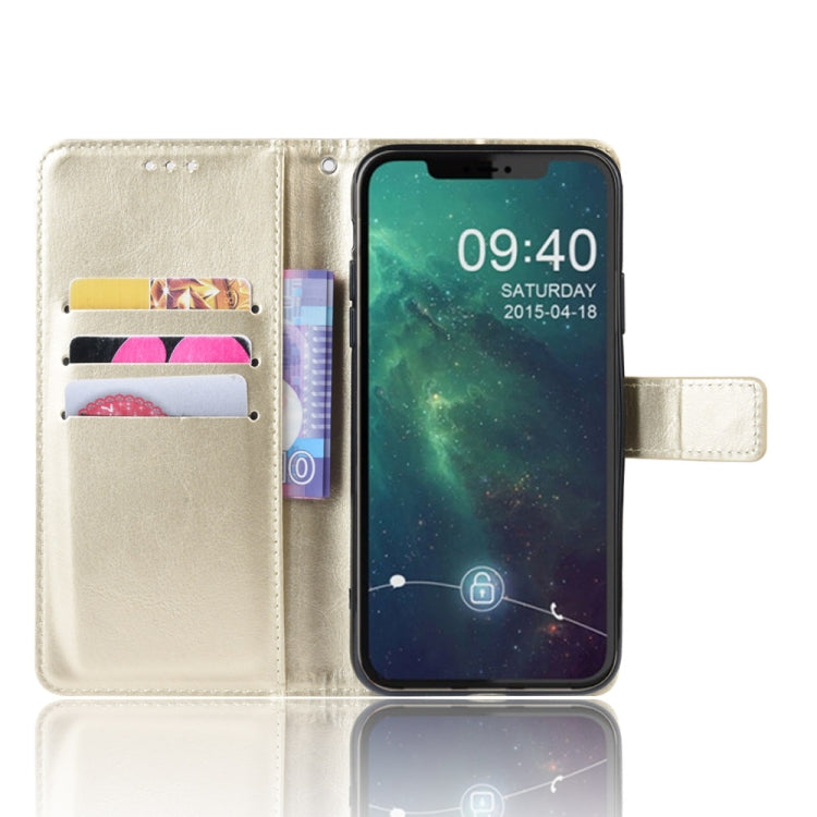 Retro Crazy Horse Texture Horizontal Flip Leather Case for iPhone 11 6.1 inch, with Holder & Card Slots & Photo Frame