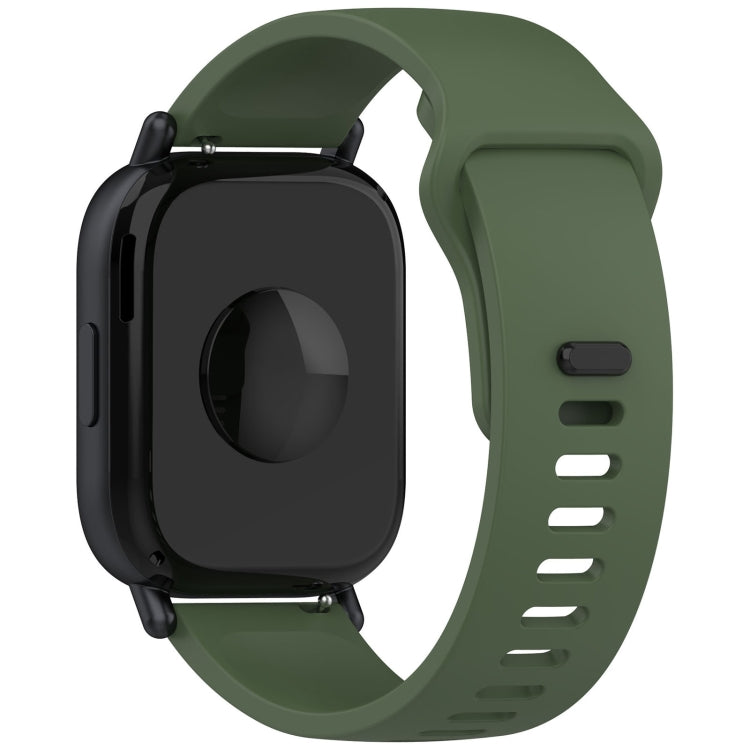 For Redmi Watch 5 Lite Youth Version Solid Color Quick Release Silicone Watch Band