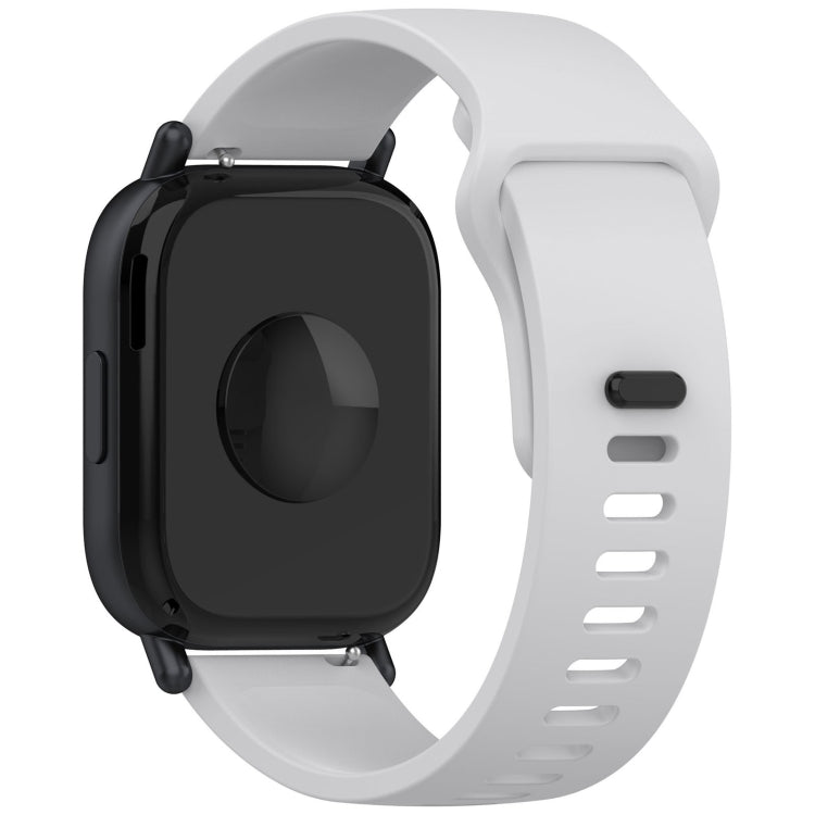 For Redmi Watch 5 Lite Youth Version Solid Color Quick Release Silicone Watch Band
