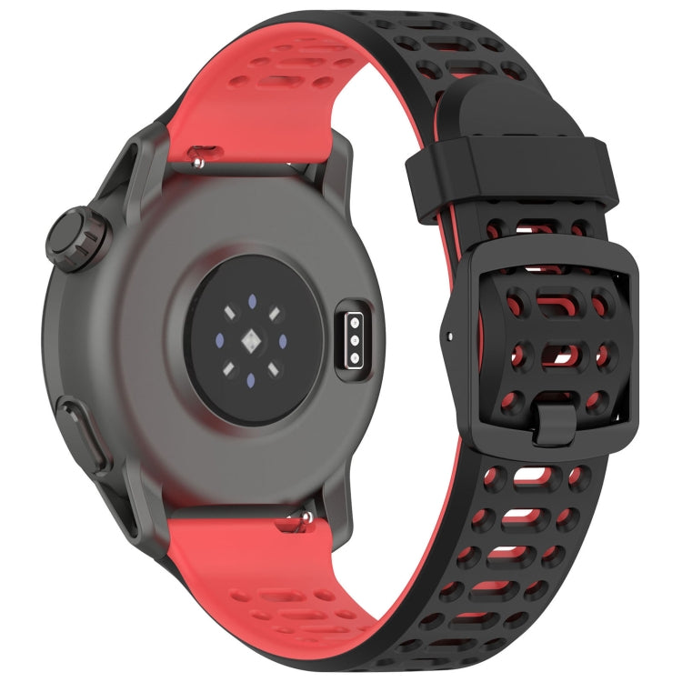 For Coros Pace 2 Dual Color Quick Release 20mm Silicone Watch Band