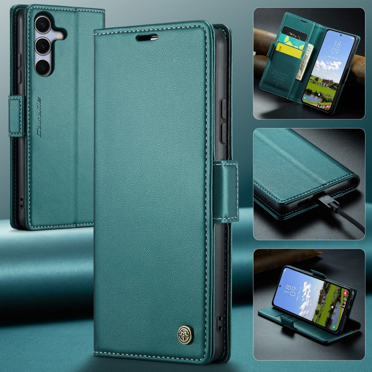 For Galaxy S25+ 5G CaseMe 023 Butterfly Buckle Litchi Texture RFID Anti-theft Leather Phone Case