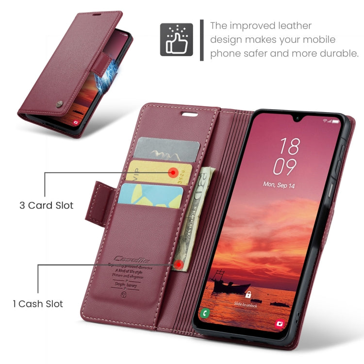 For Galaxy A26 5G CaseMe 023 Butterfly Buckle Litchi Texture RFID Anti-theft Leather Phone Case