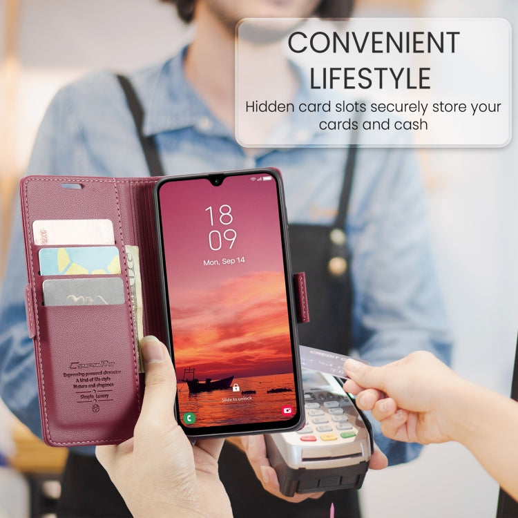 For Galaxy A26 5G CaseMe 023 Butterfly Buckle Litchi Texture RFID Anti-theft Leather Phone Case