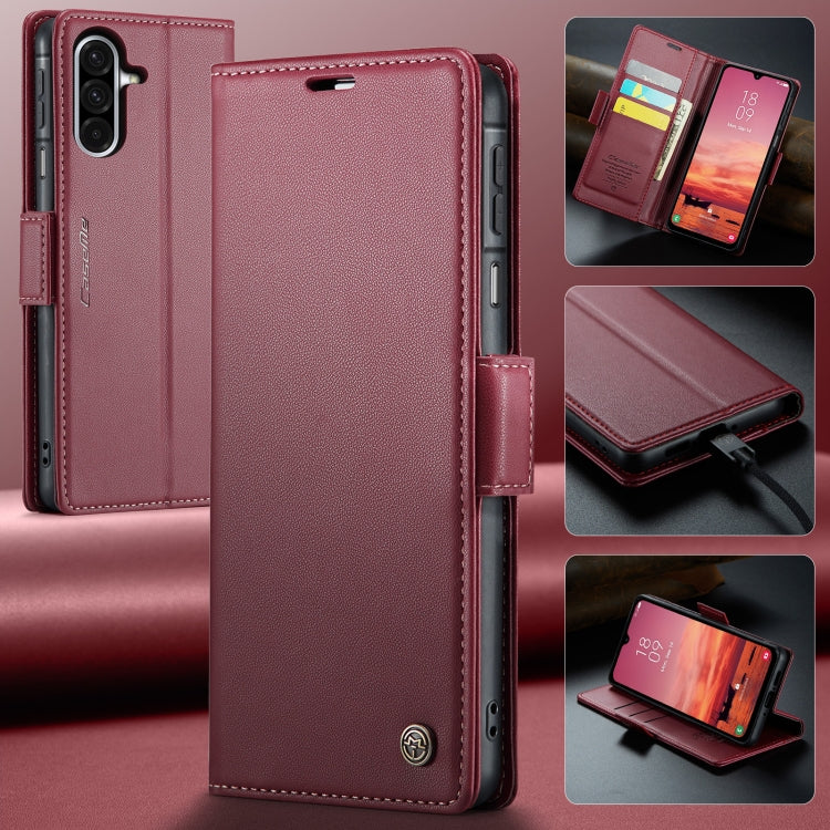 For Galaxy A26 5G CaseMe 023 Butterfly Buckle Litchi Texture RFID Anti-theft Leather Phone Case