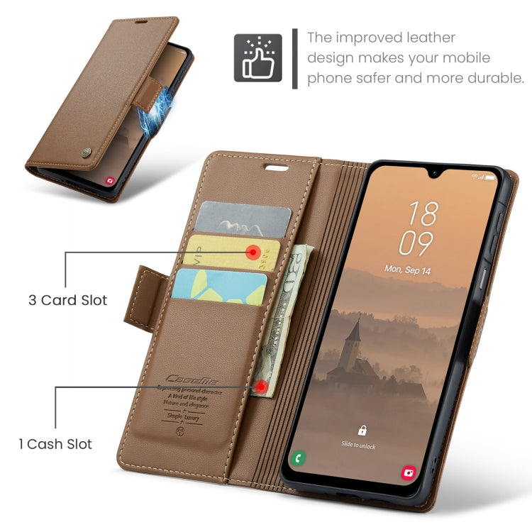 For Galaxy A26 5G CaseMe 023 Butterfly Buckle Litchi Texture RFID Anti-theft Leather Phone Case