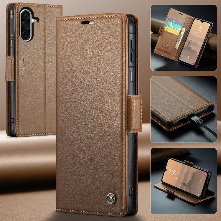 For Galaxy A26 5G CaseMe 023 Butterfly Buckle Litchi Texture RFID Anti-theft Leather Phone Case
