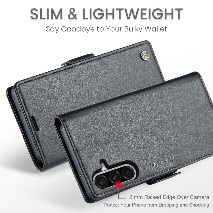 For Galaxy A26 5G CaseMe 023 Butterfly Buckle Litchi Texture RFID Anti-theft Leather Phone Case