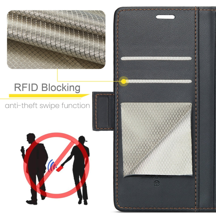 For Galaxy A26 5G CaseMe 023 Butterfly Buckle Litchi Texture RFID Anti-theft Leather Phone Case