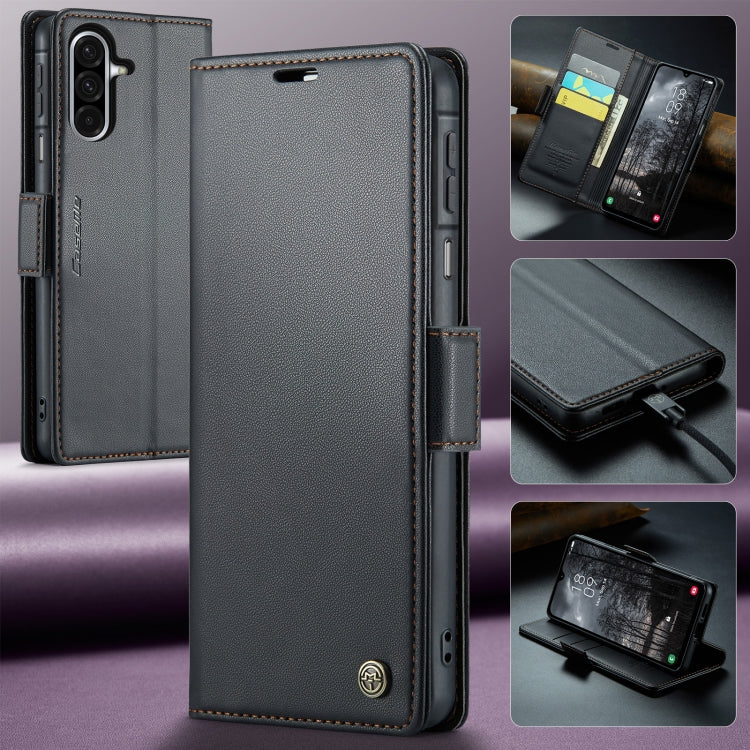 For Galaxy A26 5G CaseMe 023 Butterfly Buckle Litchi Texture RFID Anti-theft Leather Phone Case
