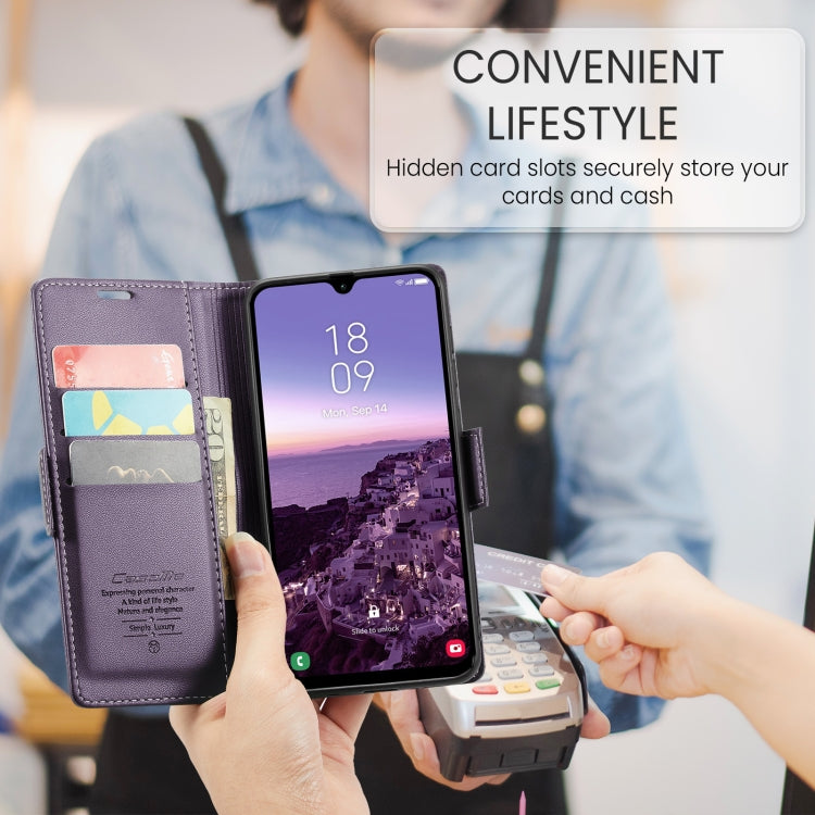 For Galaxy A26 5G CaseMe 023 Butterfly Buckle Litchi Texture RFID Anti-theft Leather Phone Case