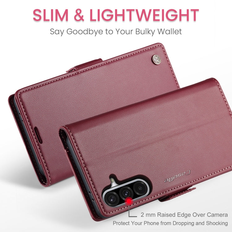 For Galaxy A36 5G CaseMe 023 Butterfly Buckle Litchi Texture RFID Anti-theft Leather Phone Case