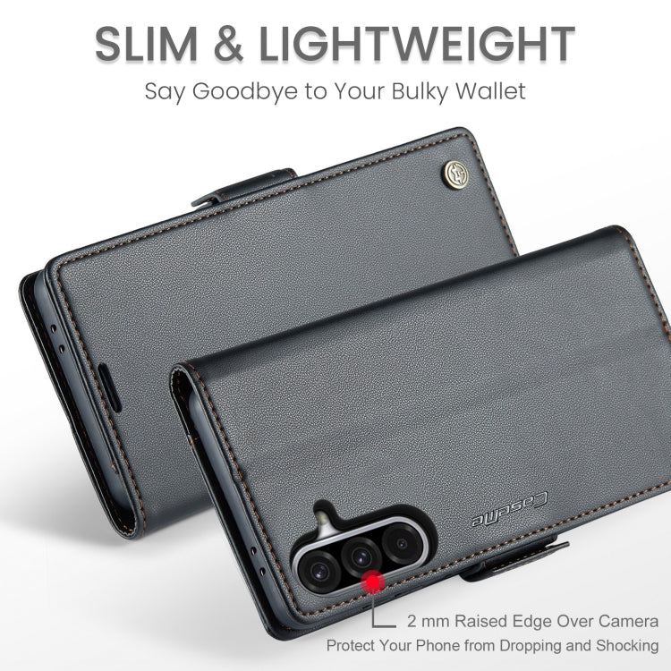 For Galaxy A36 5G CaseMe 023 Butterfly Buckle Litchi Texture RFID Anti-theft Leather Phone Case