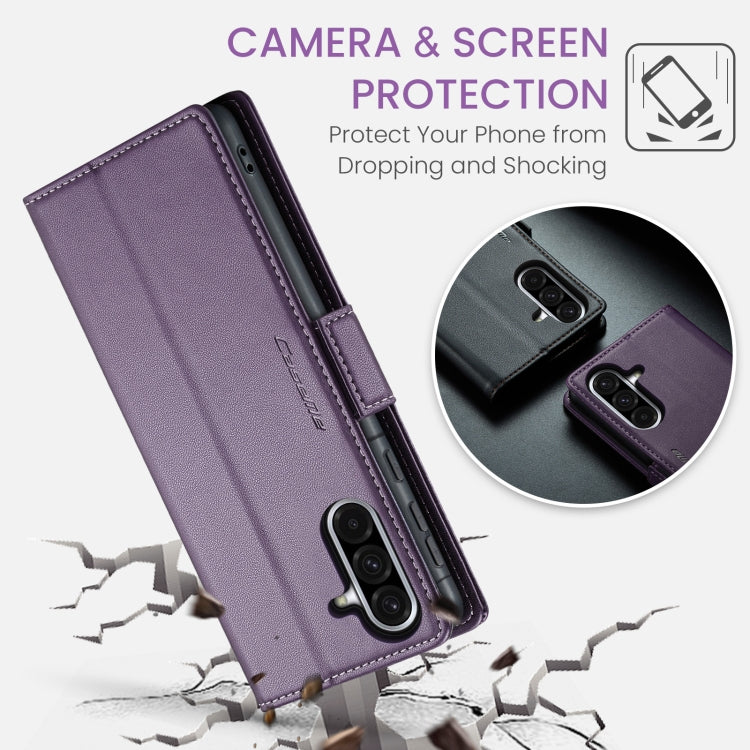 For Galaxy A36 5G CaseMe 023 Butterfly Buckle Litchi Texture RFID Anti-theft Leather Phone Case