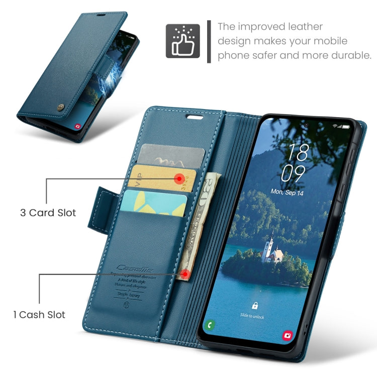 For Galaxy A56 5G CaseMe 023 Butterfly Buckle Litchi Texture RFID Anti-theft Leather Phone Case