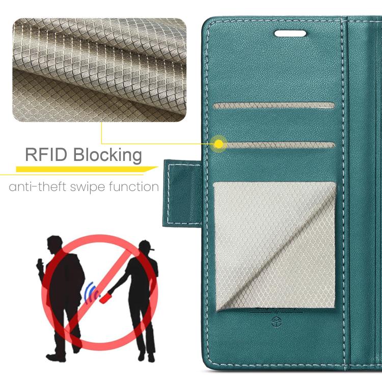 For Galaxy Z Fold7 CaseMe 023 Butterfly Buckle Litchi Texture RFID Anti-theft Leather Phone Case