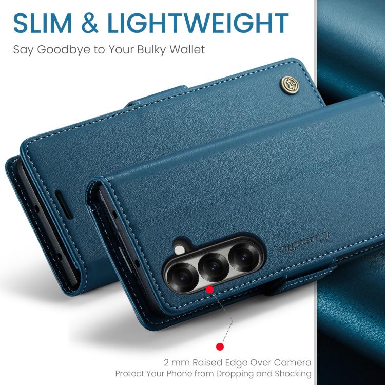 For Galaxy Z Fold7 CaseMe 023 Butterfly Buckle Litchi Texture RFID Anti-theft Leather Phone Case