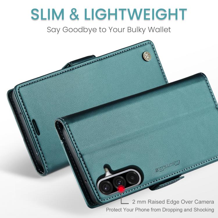 For Galaxy A17 CaseMe 023 Butterfly Buckle Litchi Texture RFID Anti-theft Leather Phone Case